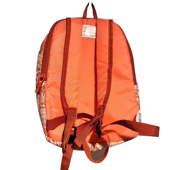 Decathlon Quechua Kids Coral Whit & Orange Printed Outdoor Hiking Backpack Small - Picture 2 of 8